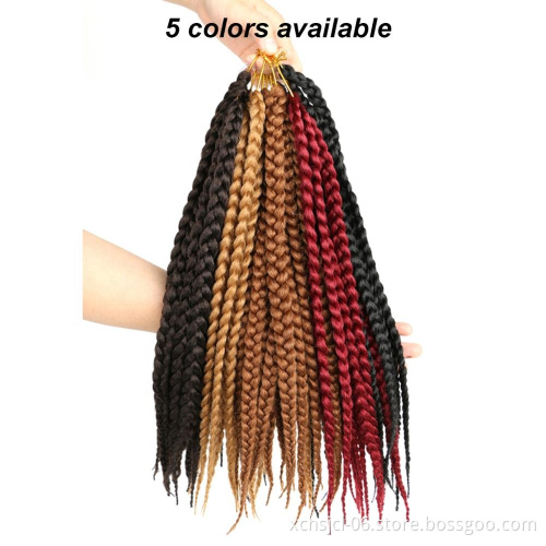 Wholesale Price Box Braids Crochet Twist Synthetic Hair For Women
